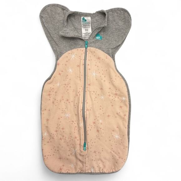 Love To Dream Swaddle‎ Up All Seasons Mild Pink Sleepsack Infant NB Stars Print - Picture 1 of 7